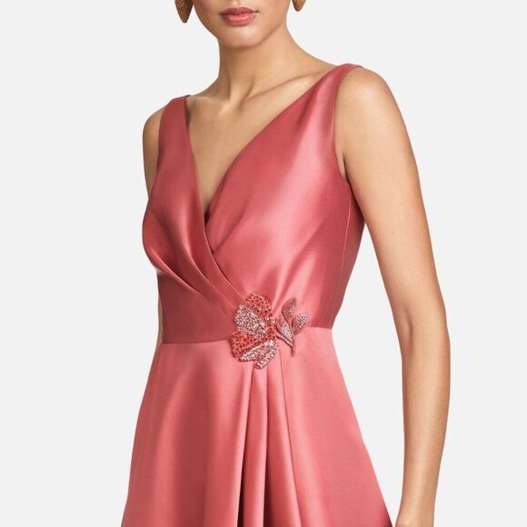 Sachin & Babi Womens Size 6 Jess Pink Red Jeweled Formal Long Gown Maxi Dress - Picture 3 of 15